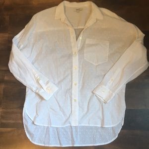 Madewell semi sheer button down